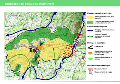 Carte d'enjeux environnementaux